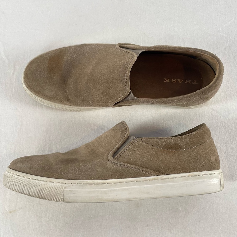 H.S. Trask Suede Slip On Casual Shoe‎ in Taupe Size 8.5
